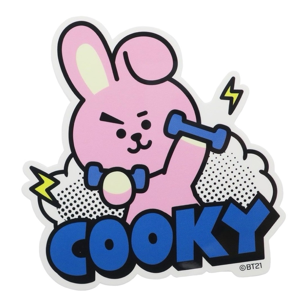 BT21 LINE FRIENDS BIG STICKER COOKY - BRAND NEW, SEALED